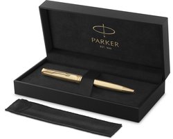Parker Sonnet Ciselé Special Edition balpen, dop, huls en detail met gouden afwerking, medium, zwarte inkt