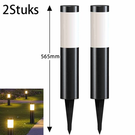 Tuinspot Set van 6 | Verlichting Zonnepaneel | Plug&Play | Warm/Wit