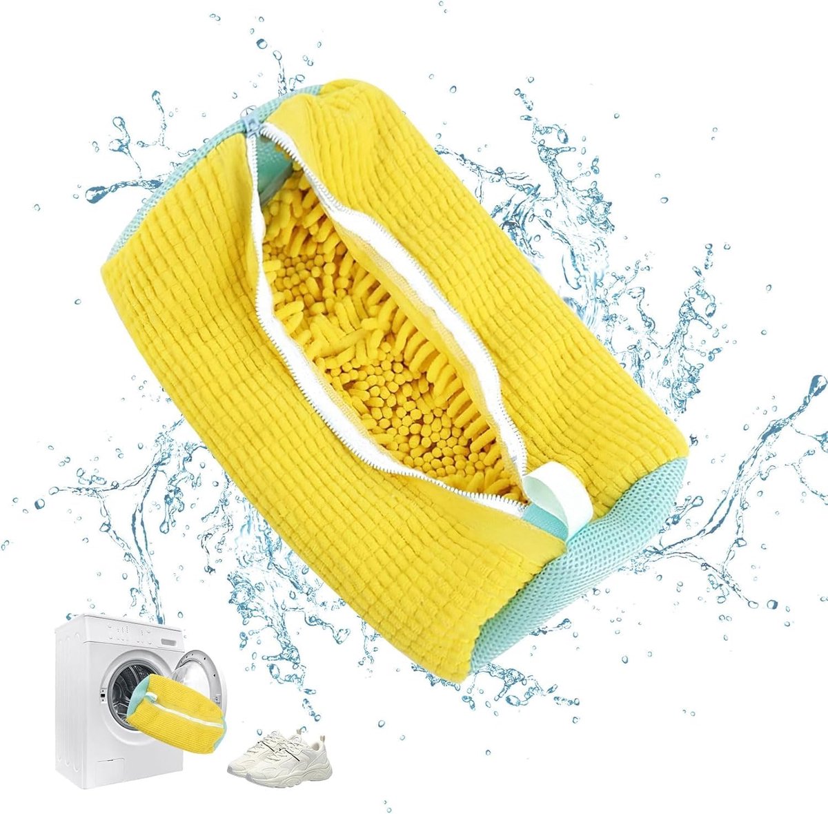 Goedkoopste Schoenen waszak, sneakers, schoenen voor wasmachine, 39 x 19 cm, schoenwaszak, herbruikbare waszak, met ritssluiting, schoenen waszak, netschoenen waszak voor sneakers