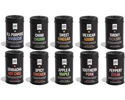 Holy Smoke BBQ - All I want Rub set 10pcs - BBQ rubs - kruiden