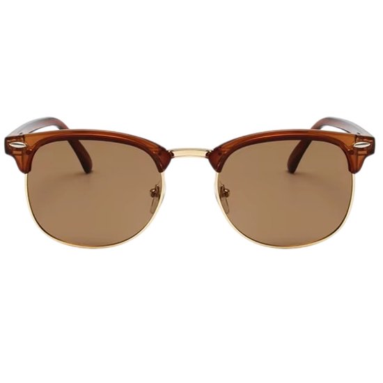 Fako Sunglasses® - Club Style Zonnebril - Polariserend - Dames - Heren - Bruin/Goud - Bruin van Fako Sunglasses® — afbeelding 2