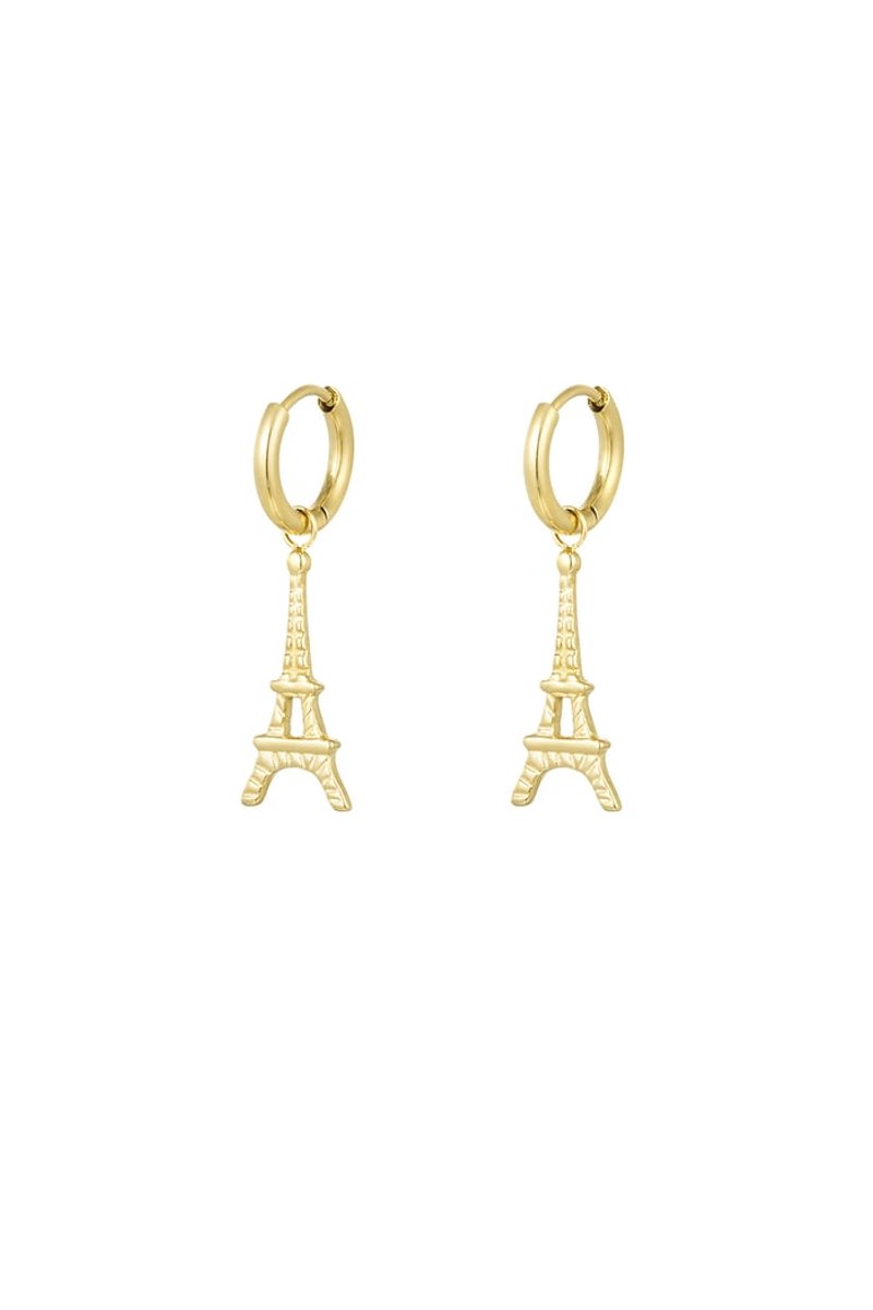 Eiffel toren oorbellen - Goudkleur