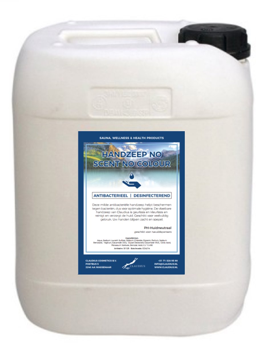Handzeep No Scent, No Colour 10 liter - navulling