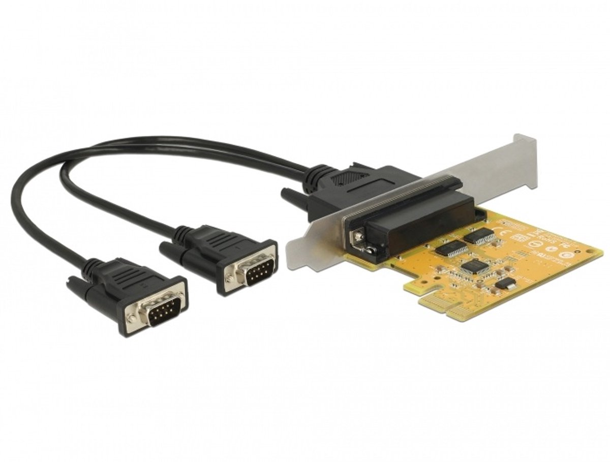 Delock PCI Express Card to 2 x Serial RS-232 high speed 921K ESD protection