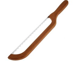 Broodmes - Broodsnijder - Ultrascherp Roestvrijstalen Bread Knife - Houten handvat - Professionele Keukenmes - Bakgereedschap - Ideaal voor Brood & Bagels - Duurzaam - 40*6*1.1 cm Broodmes - Broodsnijder - Ultrascherp Roestvrijstalen Bread Knife - Houten handvat - Professionele Keukenmes - Bakgereedschap - Ideaal voor Brood & Bagels - Duurzaam - 40*6*1.1 cm
