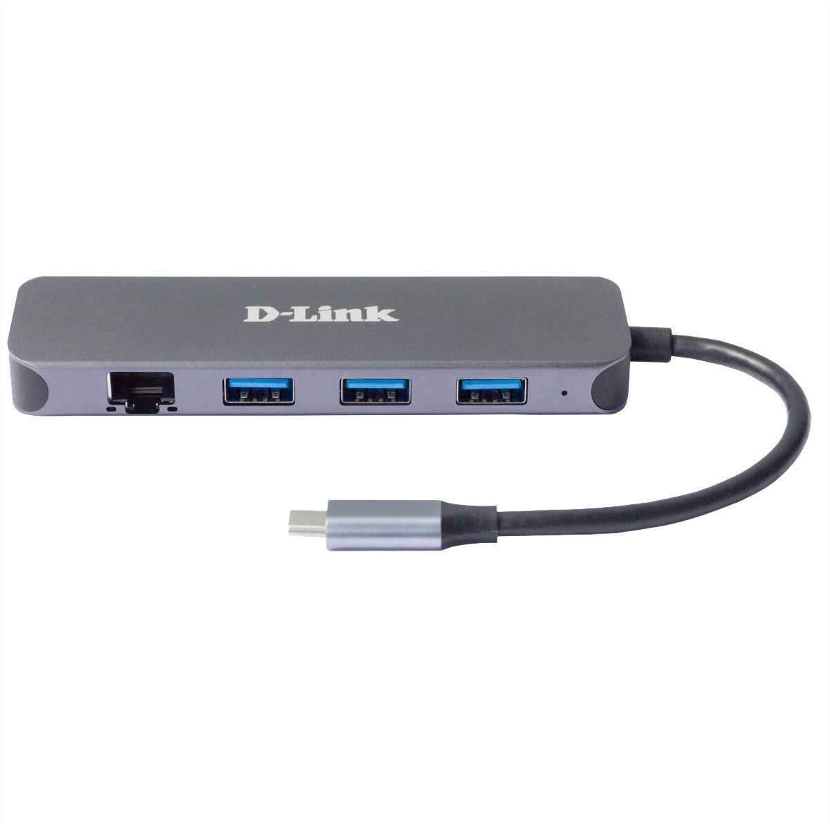 D-Link DUB-2334 USB-C (USB 3.2 Gen 2) multiport hub 5 poorten Antraciet