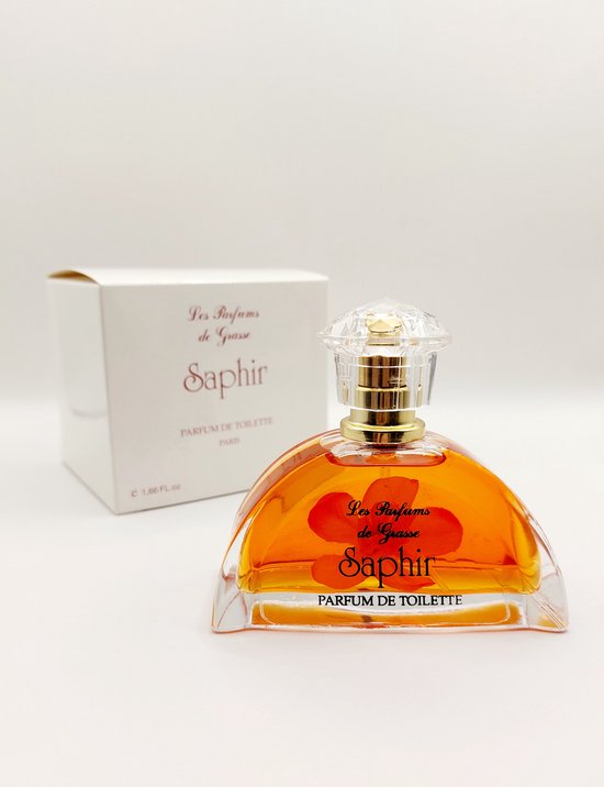 FEESTDAGEN CADEAU TIP - Luxe Franse Eau de Parfum - Saphir - een heerlijke frisse geur - met waterhyacint en witte musk - in een zeer luxe fles.