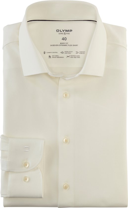 OLYMP LEVEL FIVE, Camicia body fit con maniche extra lunghe