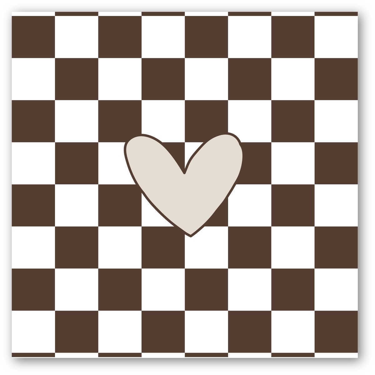 Forex tegeltje | In geschenkverpakking | Retro Brown | winkeltjevananne.nl