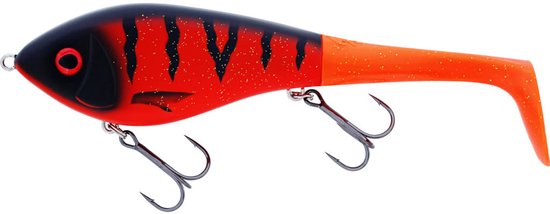 Westin Swim Tail 12cm 68g Sinking 1 Body 2 Tails - Kleur : Real Rudd van Westin — afbeelding 4