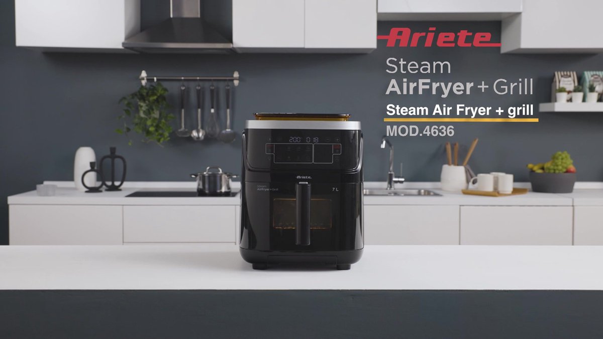 Ariete 4636 Airfryer met stoomfunctie grill 00C463600AR0 - Vergelijk