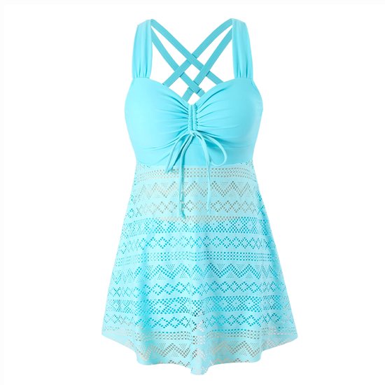 Robe tankini avec bas - Maillot de bain - Maillots de bain - Blauw - Bikini - Robe de bain