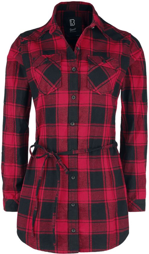Brandit Checkshirt Longsleeve blauw-rood-wit Casual wear Brandit Checkshirt Longsleeve blauw-rood-wit Casual wear