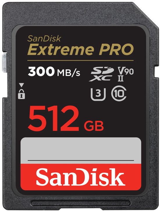 Sandisk SDXC Extreme PRO 512GB 300MB/s