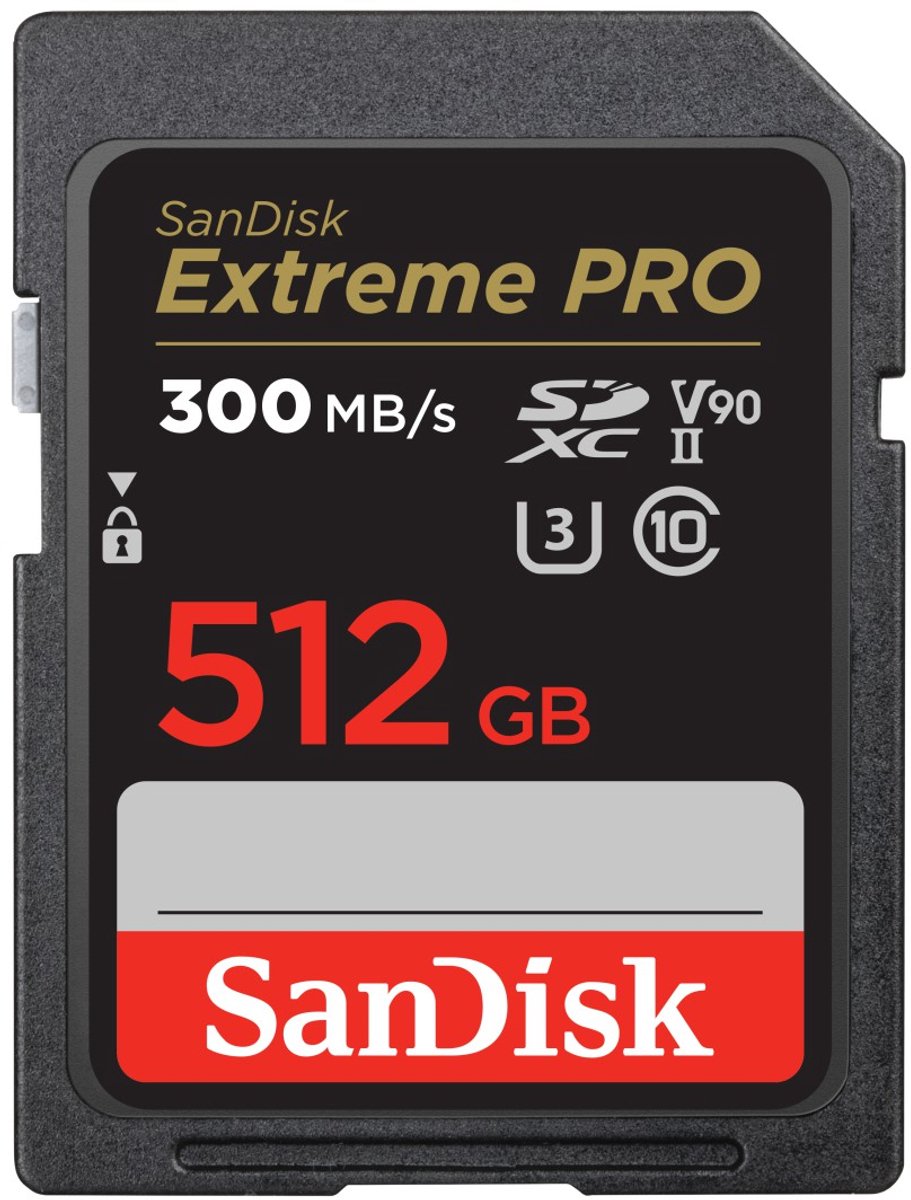 SanDisk Extreme PRO | 512GB SDXC Geheugenkaart | UHS-II Klasse 10