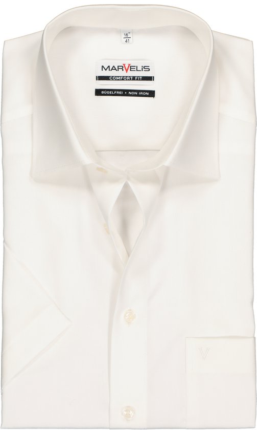 Chemise MARVELIS Comfort Fit manches courtes beige Sans