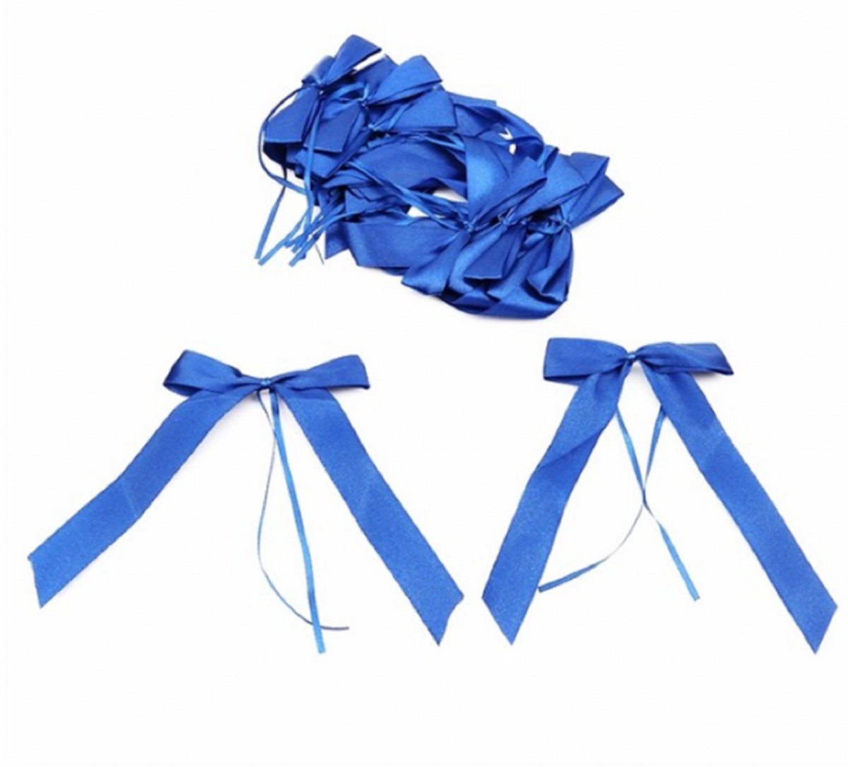 10 Autolinten Blauw trouwen - Charme Bijoux