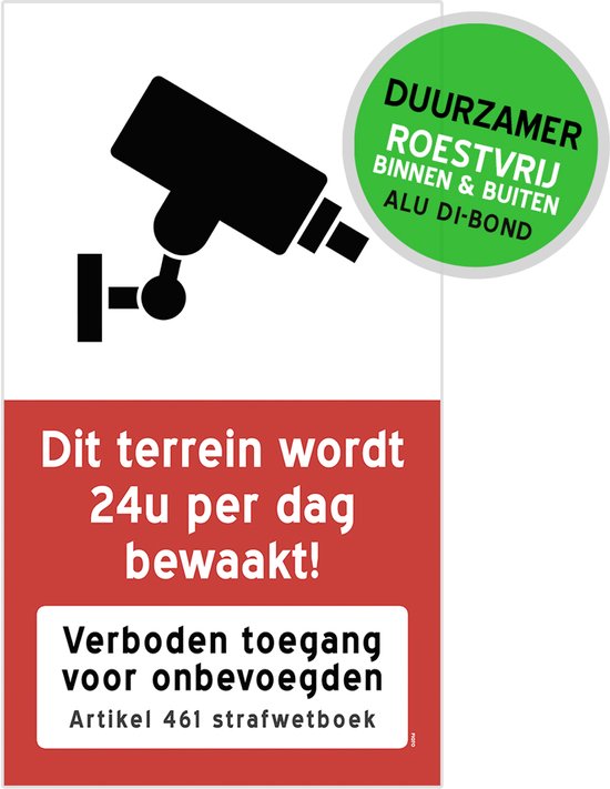 Pictogram Halter Rood Pictogram/ bord Dibond XL |