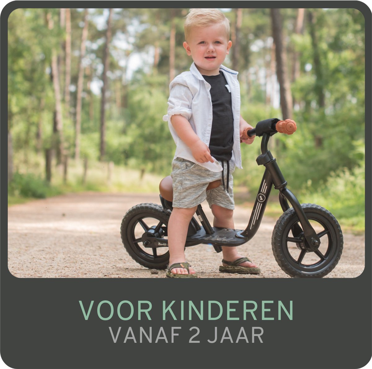 Bandits & Angels Metalen Loopfiets Starter Zwart met Voetenplank vanaf 2 Jaar - Limited Edition - Zwarte Loop Fiets - Verstelbaar Zadel 29 tot 39 cm - Voor Jongens en Meisjes - Compact en Veilig - Lage Instap met Voetenplank — afbeelding 9