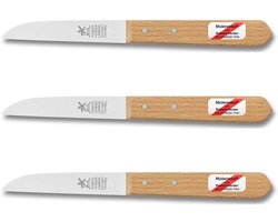 Robert Herder Molenmes – Schilmesje – Recht Lemmet 85 mm – Carbonstaal – Lang Heft – Beukenhout – 3 Stuks