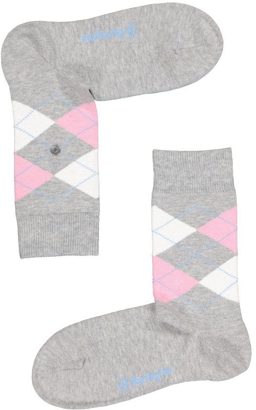 Burlington Everyday 2-Pack gedessineerd katoen multipack sokken dames grijs - maat 36-41
