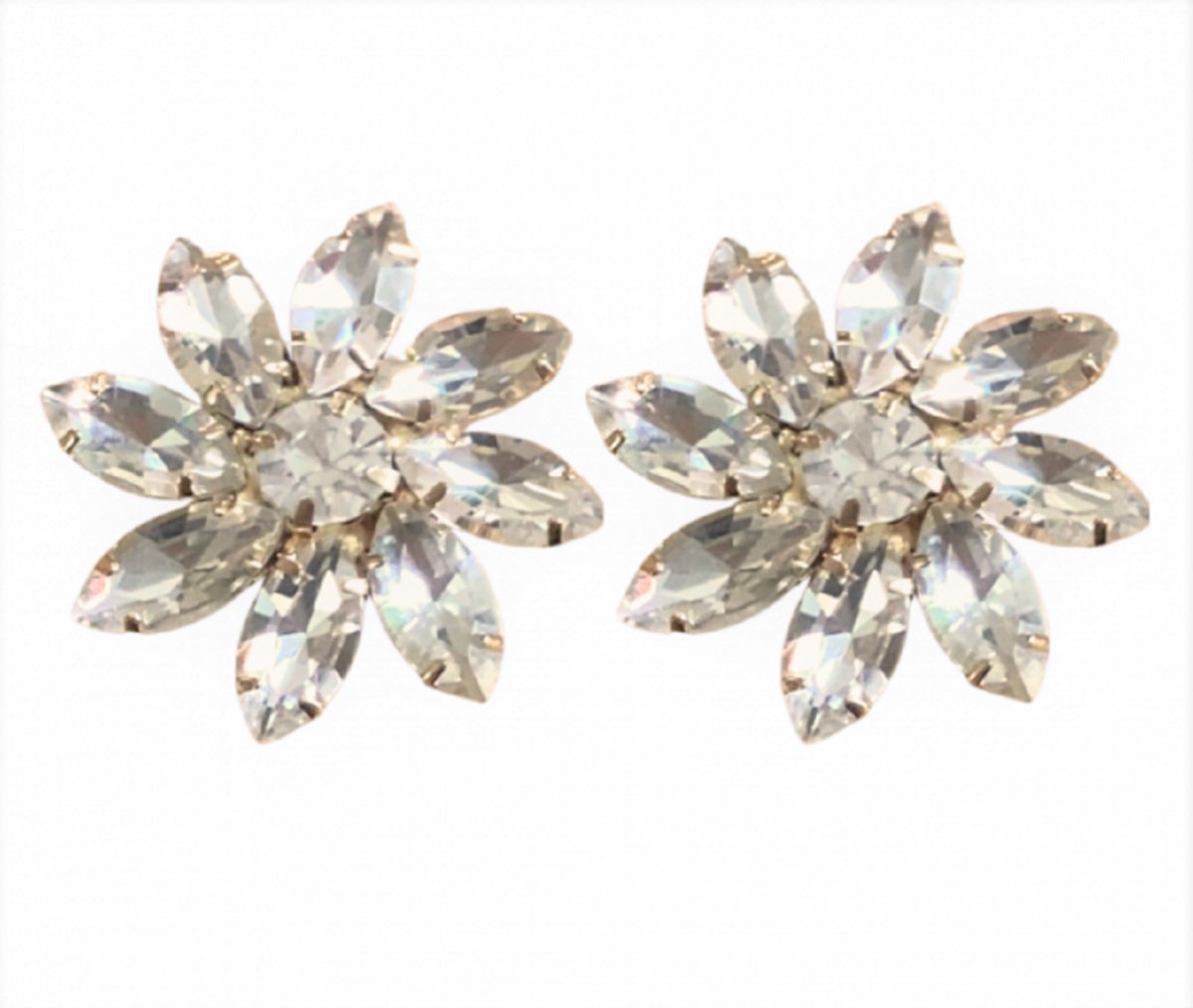 Schoenclips -goudkleurig -bloem -Trouwen-3.5 cm - Charme Bijoux