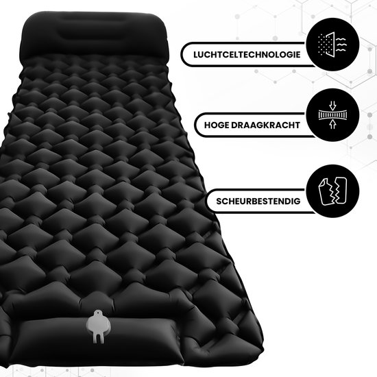 Outbee overnachtingsmat - Bodemmat - Met voetpomp van Outbee — afbeelding 3