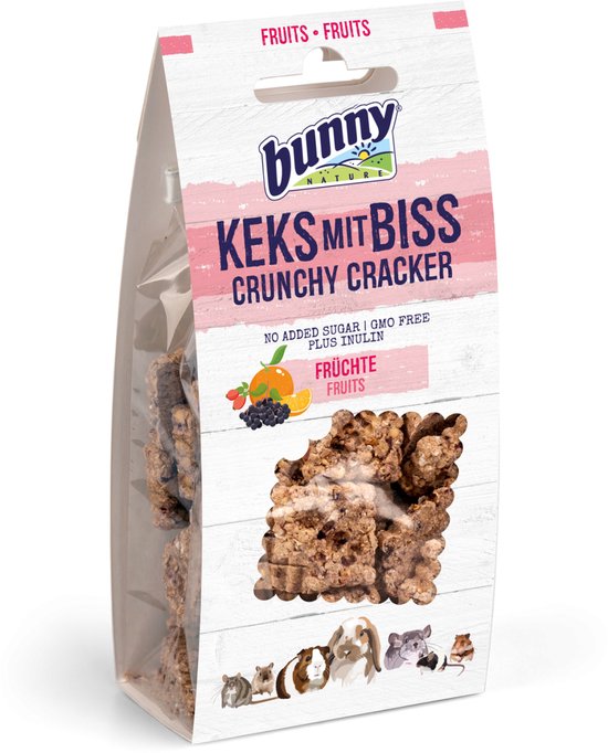 Bunny Nature Crunchy Cracker Vruchten 50 gr