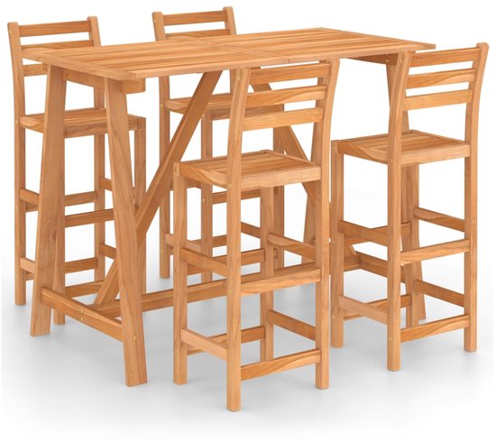 Prolenta Premium - Tuinbartafel 60x60x105 cm massief teakhout