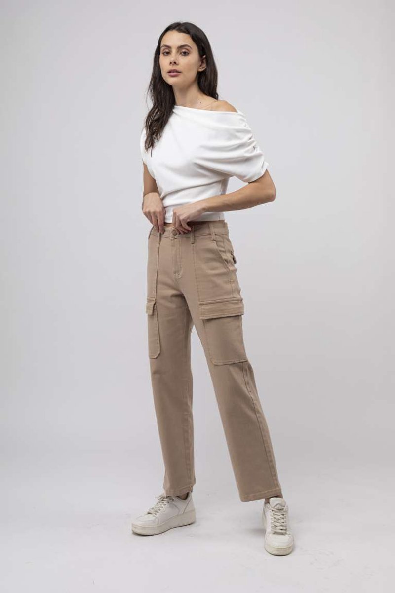 Toxik3 broek cargo beige