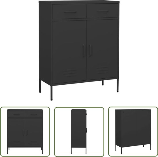 Opbergkast 80x35x101,5 cm staal roze | -nl