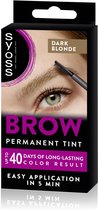 SYOSS Brow Tint Donkerblond - Permanente Wenkbrauwverf – Starterskit - Langdurige Kleur – Natuurlijke Look - Tot 10 toepassingen