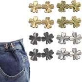 10 Set Broekclips Sterknopen voor Losse Jeans, Herbruikbare Broek