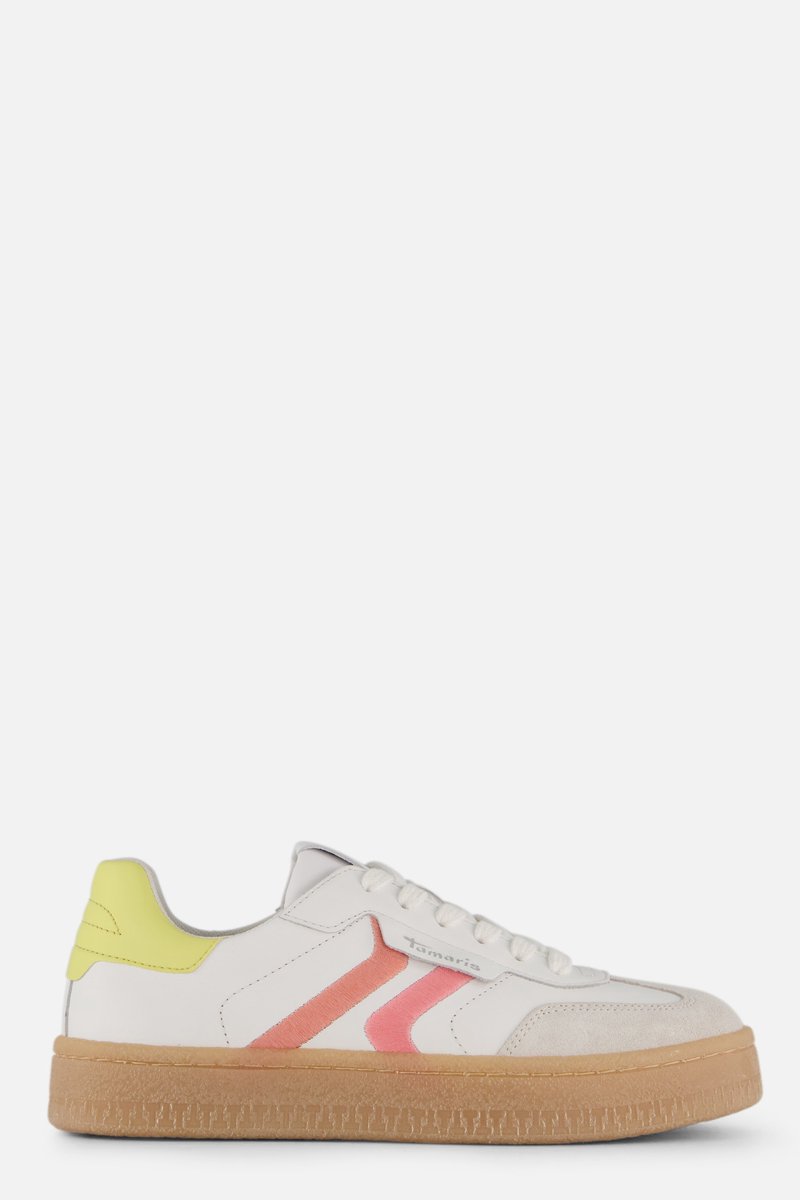 Tamaris Sneakers wit Leer - Dames