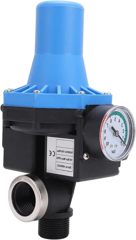 Waterpomp drukschakelaar, G1/4 '' 20~120PSI 230V drukschakelaar Dubbele veerwaterpomp drukschakelaar