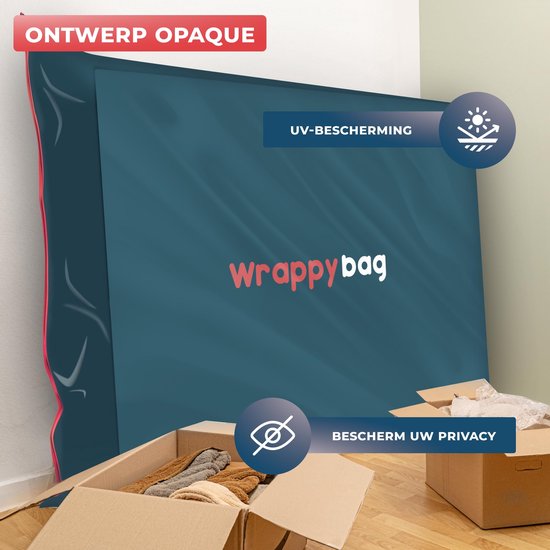 WRAPPYBAG® - Schutzhülle aus Kunststoff für Matratzen - 5 Größen erhältlich - wasserdichte und