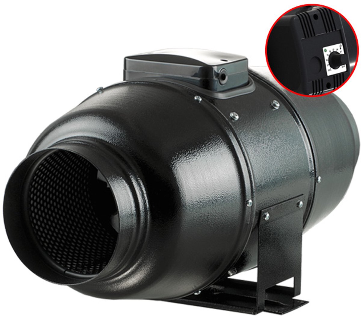 Vents Silent buisventilator 160 mm – Met regelaar – Geïsoleerd – 555 m³/h