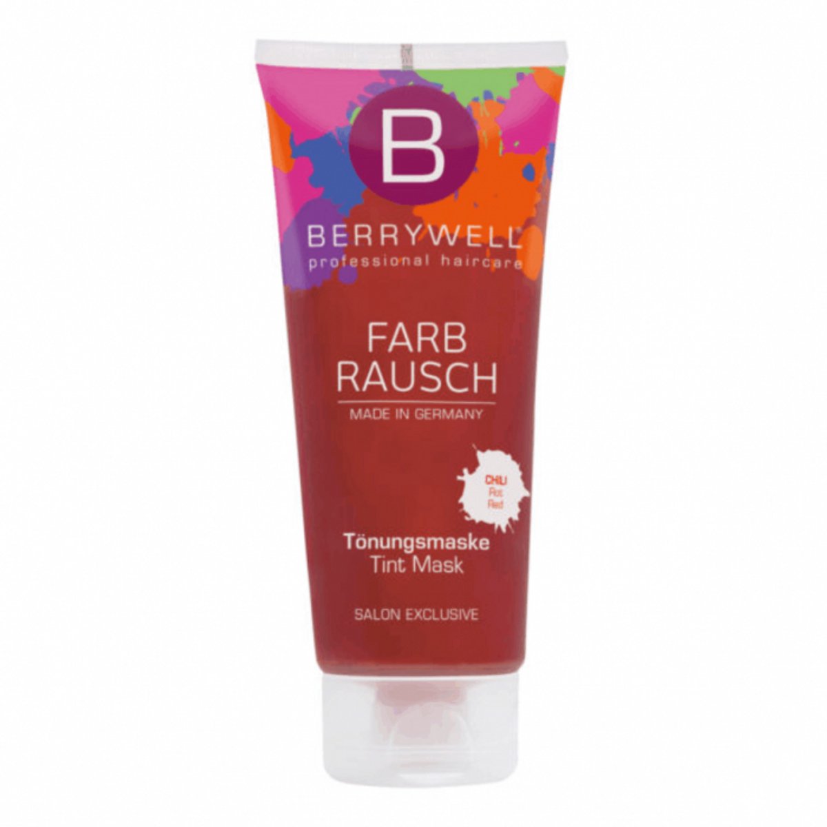 Berrywell kleur haarmasker Farbrausch Tint Mask CHILI 201 ml