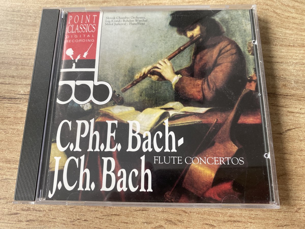 CD; C.Ph.E. Bach-J.Ch.Bach flute concertos