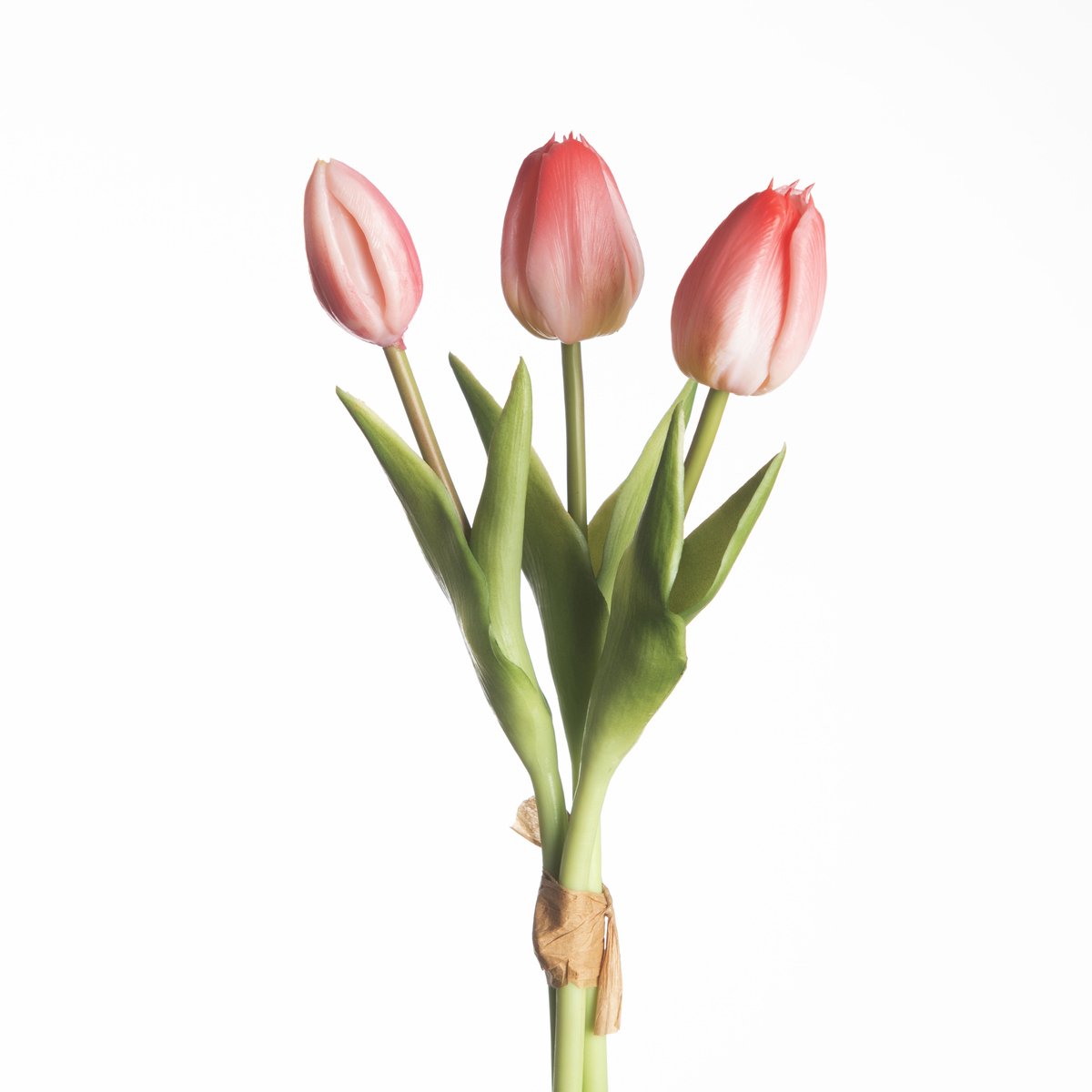 Real Touch Tulip Bundle x3 L30cm Beauty
