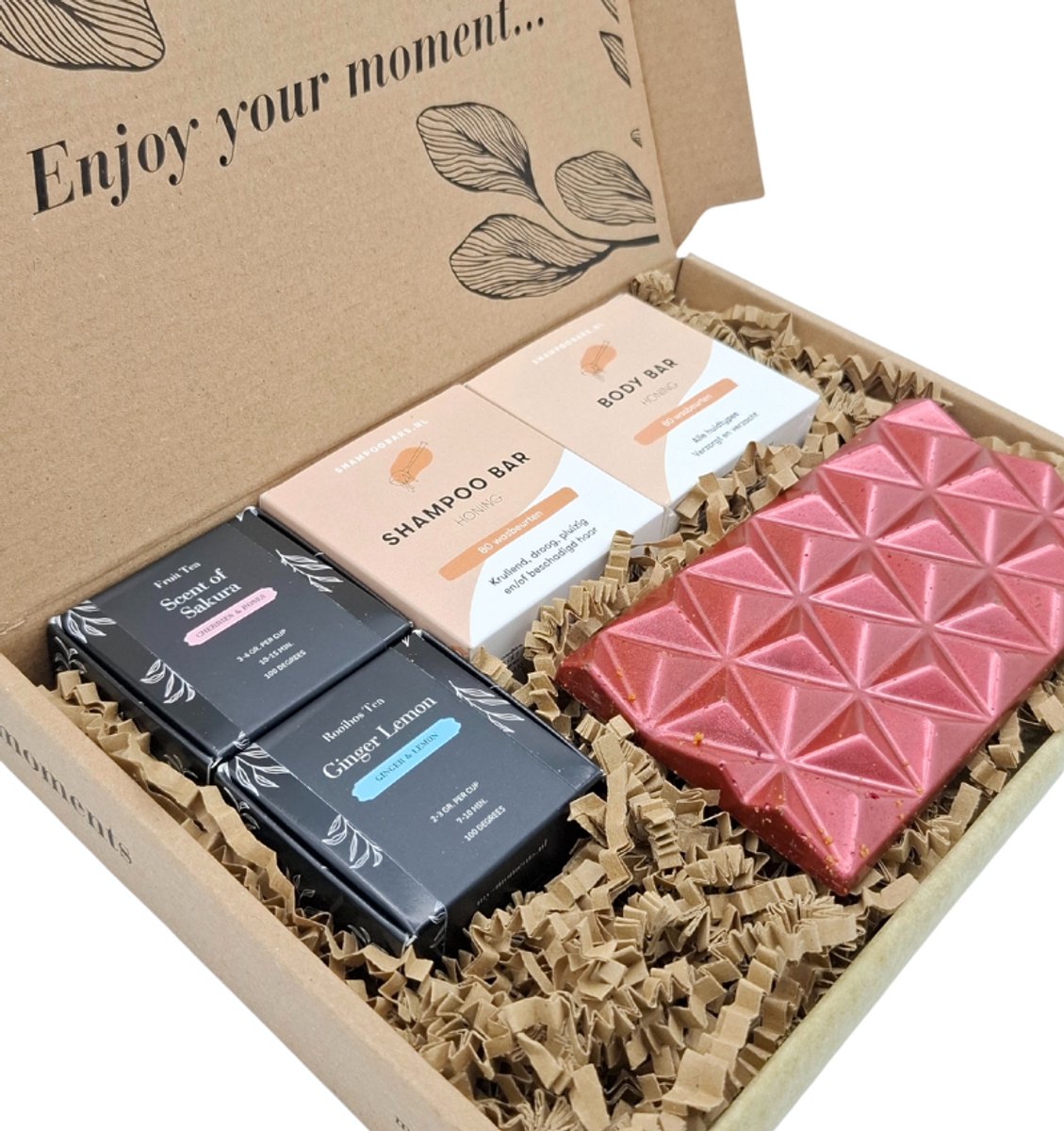 Shampoobars - Luxe Verwenpakket - Shampoobar - Bodybar - 2 Thee & Chocolade