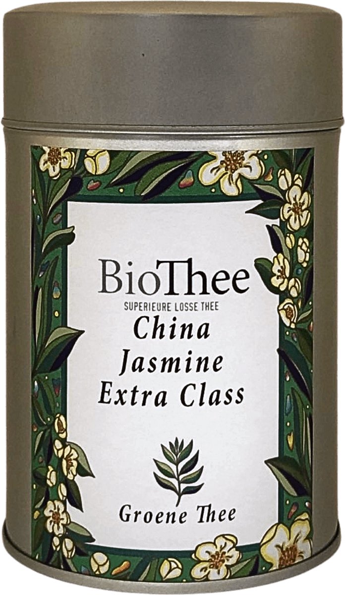 China Jasmin Extra Class (Bio) 100 gr. premium biologische thee in busje