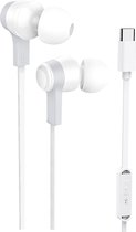 Golden Sound Bedrade oordopjes - Siliconen eartips - Oordopjes met draad en microfoon USB-C aansluiting - Wit