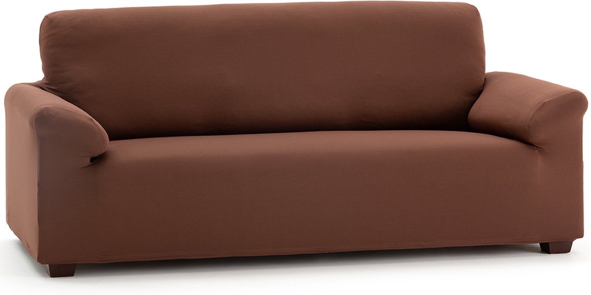 Belmarti Bankhoes Anza - 130cm tot 160cm breed - bruin - Zachte, luxe stretchstof vormt moeiteloos naar je bank - Premium kwaliteit