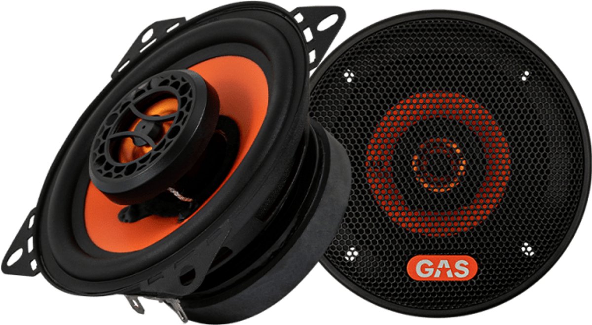 GAS AUDIO MAD X1-44 luidspreker set 10 cm 50 watts RMS 4 ohms . Auto speakers