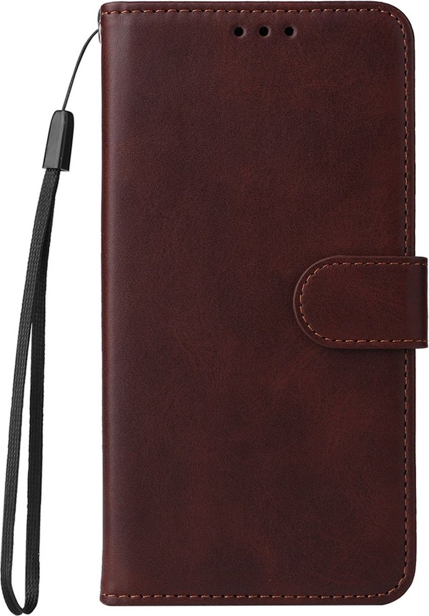 Mobigear Telefoonhoesje geschikt voor Samsung Galaxy A36 Hoesje | Mobigear Wallet Bookcase Portemonnee | Pasjeshouder voor 3 Pasjes | Telefoonhoesje voor Pinpas / OV Kaart / Rijbewijs - Bruin