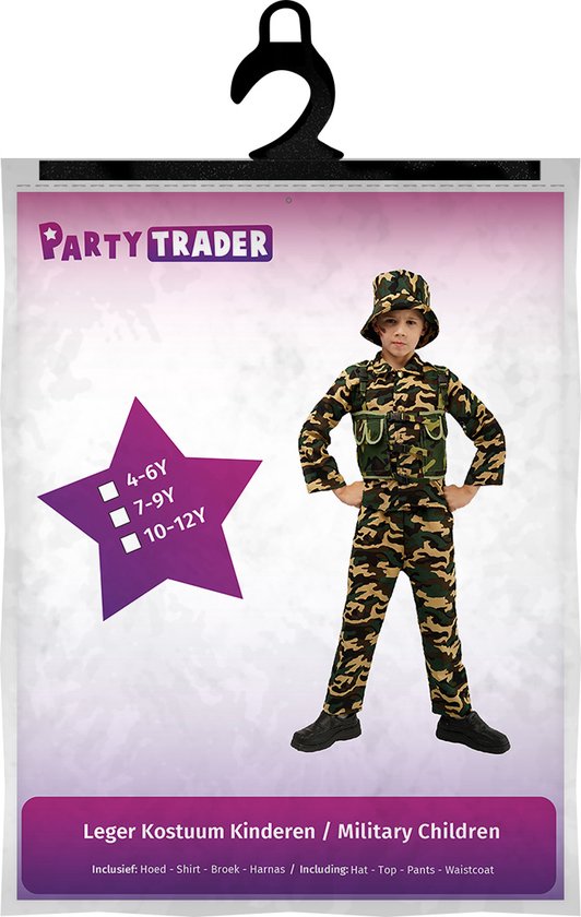 Leger kostuum kind - Carnavalskleding - Militair - Jongens - Carnaval kostuum kinderen - 4 tot 6 jaar