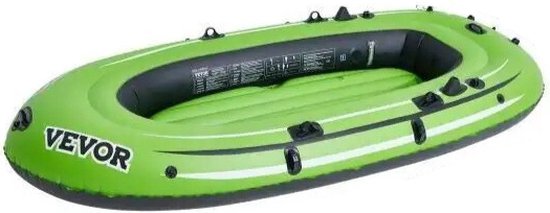 Opblaasboot - 1-2 persoons - PVC Materiaal - Rubberboot - Opblaasbaar - Inclusief Luchtpomp en Peddels - Groen