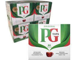 PG Tips - 100% Zwarte Thee - 12 x 80 Zakjes - Normale verpakking