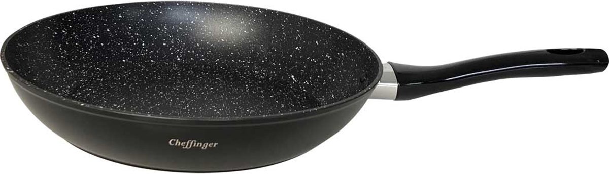Cheffinger Koekenpan - 20cm - Zwart - Inductie